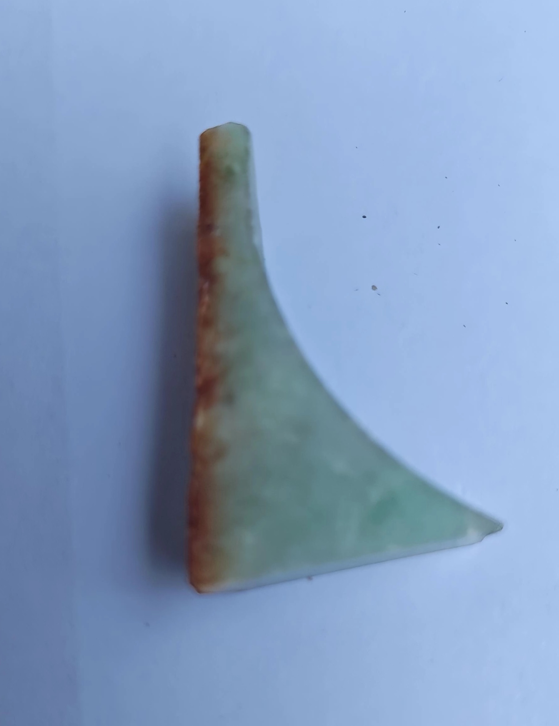 淡青绿三角片料 L0002（带橘红皮） 角度1