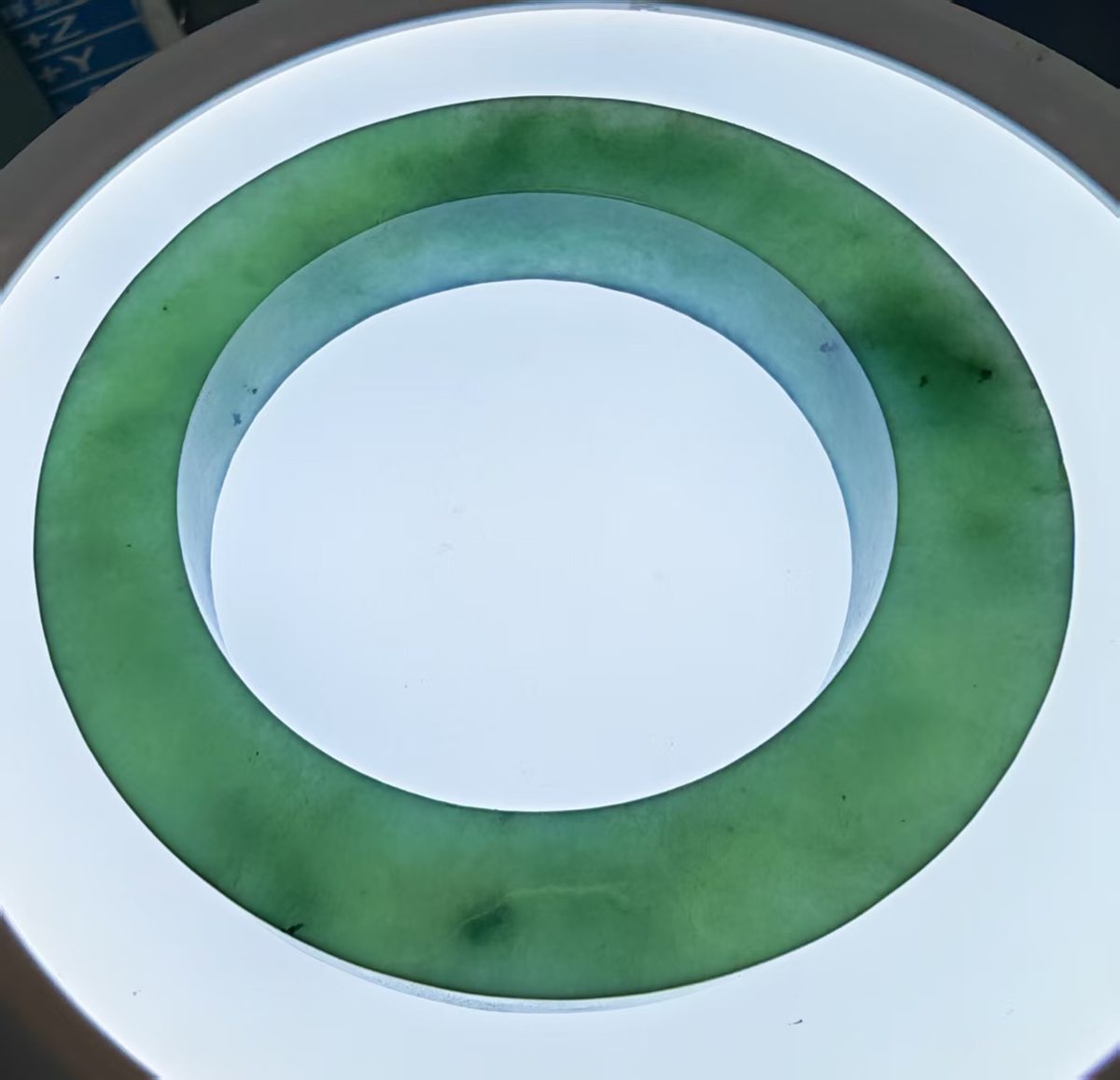 冰晴蓝水手镯方胚（圈口55.6） 角度2