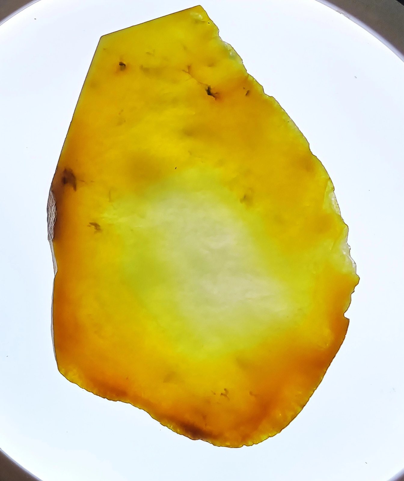 鸡油黄冰黄翡翠片料